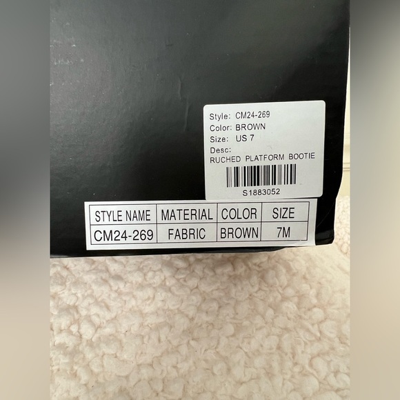 NIB Dolls Kill Current Mood Simmer Down Platform Boots faux Suede Back Zipper - Picture 12 of 15